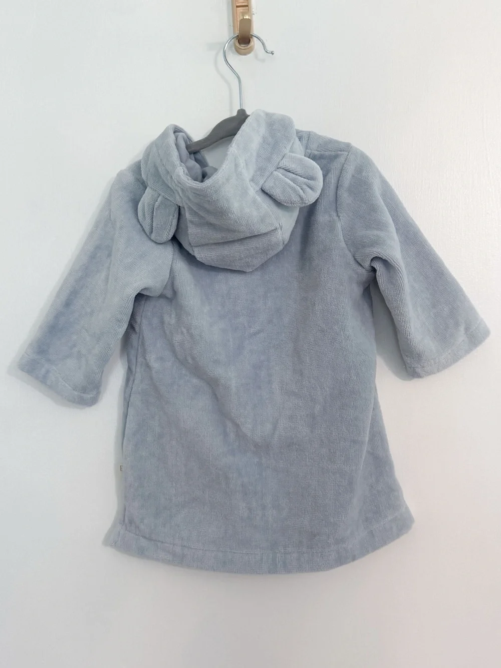 Elegant Baby PALE BLUE SEASIDE SAFARI TERRY BEACH COVERUP Robe 9-12months